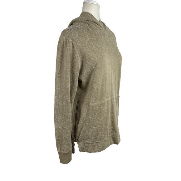 John Elliott Hooded Villain Slim Fit Sweatshirt in Sand Speckled Size 2 Medium - Picture 5 of 13